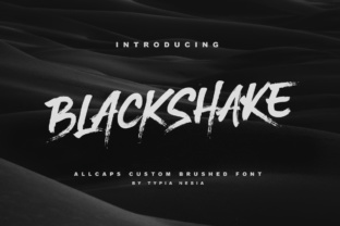 BlackShake: A Textured Display Font for Modern Design
