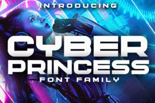 Cyber Princess: A Futuristic Display Font for Bold Designs