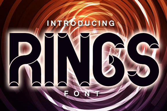 Discover Rings: A Bold Display Font for Creative Projects