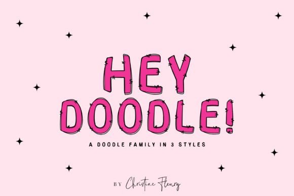 Discover the Playful Charm of the Hey Doodle Font
