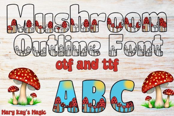 Discover the Whimsical Charm of Mushroom Outline