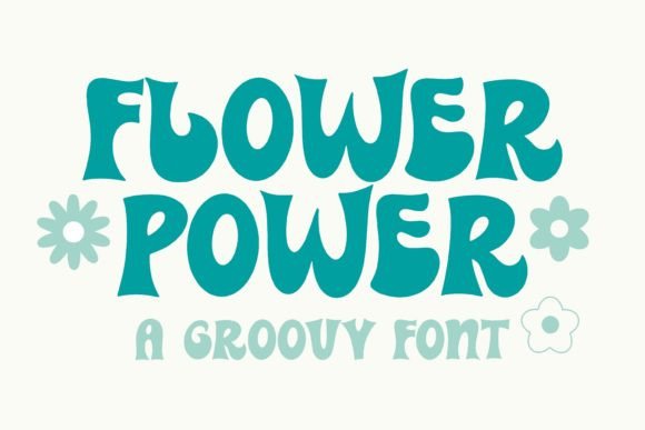 Flower Power: A Groovy Retro Display Font