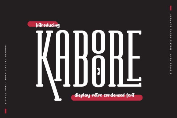 Kaboore: A Bold Retro Typeface for Modern Design