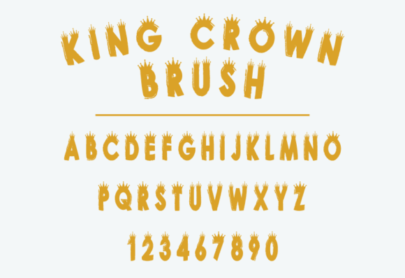 King Crown Brush: A Bold Display Font for Modern Design