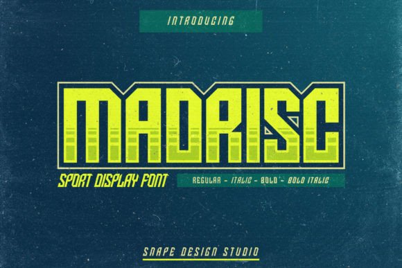 Madrisc: Bold Modern Font for Dynamic Designs