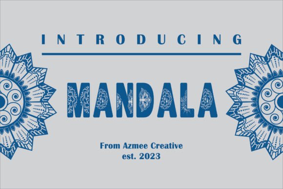 Mandala: A Display Font with Icy Elegance