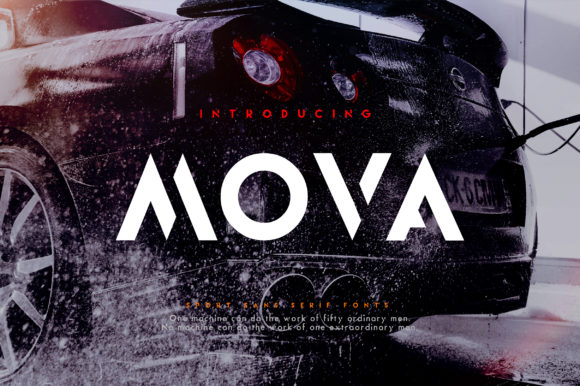 Mova: A Display Font for Modern, Bold Design Projects