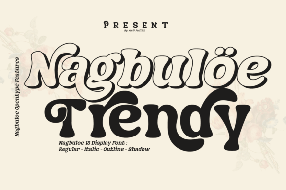 Nagbuloe: A Stylish Display Font for Modern Design