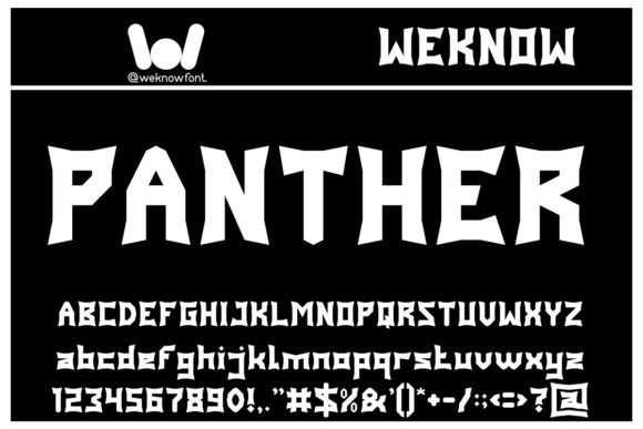 Panther: A Modern Gothic Font for Bold Design