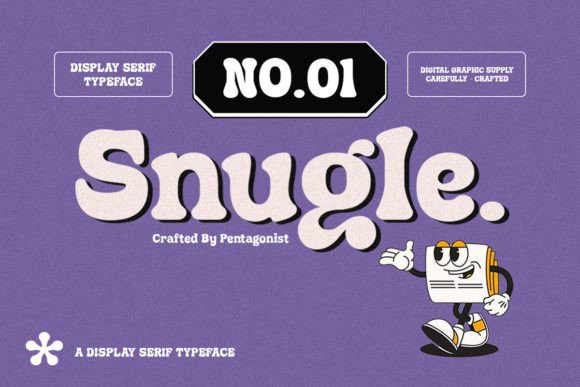 Snugle: A Fun Display Font for Bright Designs