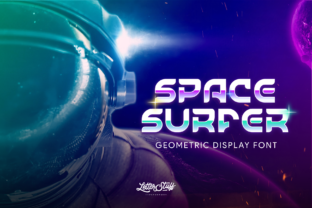 Space Surfer: Bold Futuristic Display Font for Modern Design