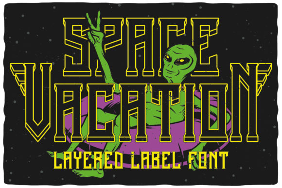 Space Vacation: A Bold Display Font for Standout Designs