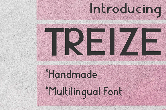 Treize: A Bold Display Font for Impactful Design