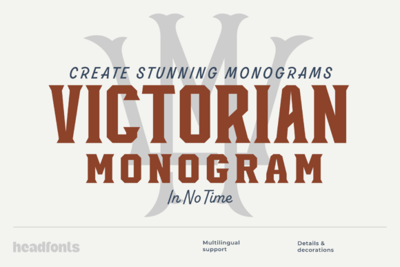 Victorian Monogram: A Unique Display Font for Modern Designs