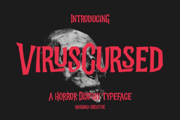 Virus Cursed: A Spooky, Mysterious Horror Display Font